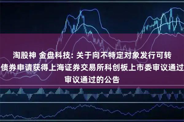 淘股神 金盘科技: 关于向不特定对象发行可转换公司债券申请获得上海证券交易所科创板上市委审议通过的公告