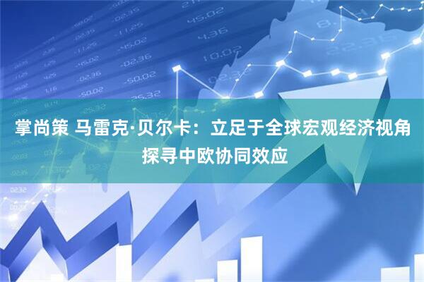 掌尚策 马雷克·贝尔卡：立足于全球宏观经济视角 探寻中欧协同效应